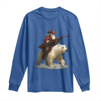 Funny Santa Gun Christmas Long Sleeve Shirt - Wonder Print Shop