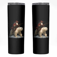 Funny Santa Gun Christmas Skinny Tumbler - Wonder Print Shop