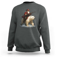 Funny Santa Gun Christmas Sweatshirt - Wonder Print Shop