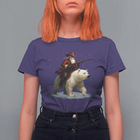 Funny Santa Gun Christmas T Shirt For Women - Wonder Print Shop