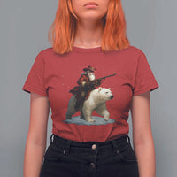 Funny Santa Gun Christmas T Shirt For Women - Wonder Print Shop