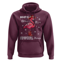 Cowboy Flamingo Hoodie Boots And Bling It Is A Cowgirl Thing - Wonder Print Shop