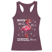 Cowboy Flamingo Racerback Tank Top Boots And Bling It Is A Cowgirl Thing - Wonder Print Shop