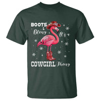 Cowboy Flamingo T Shirt Boots And Bling It Is A Cowgirl Thing - Wonder Print Shop