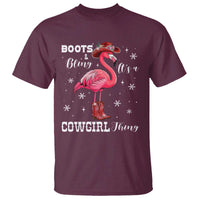 Cowboy Flamingo T Shirt Boots And Bling It Is A Cowgirl Thing - Wonder Print Shop