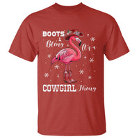 Cowboy Flamingo T Shirt Boots And Bling It Is A Cowgirl Thing - Wonder Print Shop