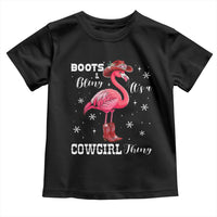 Cowboy Flamingo Toddler T Shirt Boots And Bling It Is A Cowgirl Thing - Wonder Print Shop