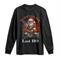 Funny Santa Gun Christmas Long Sleeve Shirt You Just Yeed Your Last Ho - Wonder Print Shop