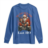 Funny Santa Gun Christmas Long Sleeve Shirt You Just Yeed Your Last Ho - Wonder Print Shop