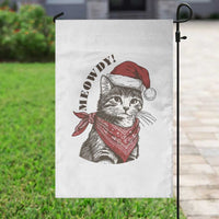 Cowboy Cat Christmas Garden Flag Meowdy Western Rodeo - Wonder Print Shop