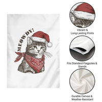Cowboy Cat Christmas Garden Flag Meowdy Western Rodeo - Wonder Print Shop