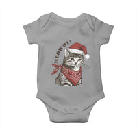 Cowboy Cat Christmas Baby Onesie Meowdy Western Rodeo - Wonder Print Shop