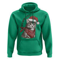 Cowboy Cat Christmas Hoodie Meowdy Western Rodeo - Wonder Print Shop