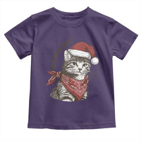 Cowboy Cat Christmas Toddler T Shirt Meowdy Western Rodeo - Wonder Print Shop