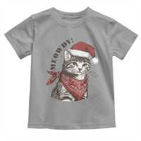 Cowboy Cat Christmas Toddler T Shirt Meowdy Western Rodeo - Wonder Print Shop