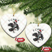 Christmas F Caw F Ceramic Ornament Funny Black Crow Meme - Wonder Print Shop