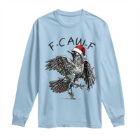 Christmas F Caw F Long Sleeve Shirt Funny Black Crow Meme - Wonder Print Shop