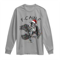 Christmas F Caw F Long Sleeve Shirt Funny Black Crow Meme - Wonder Print Shop