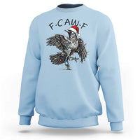 Christmas F Caw F Sweatshirt Funny Black Crow Meme - Wonder Print Shop