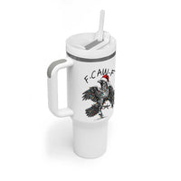 Christmas F Caw F Tumbler With Handle Funny Black Crow Meme - Wonder Print Shop