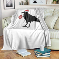 Christmas F Caw F Throw Blanket Funny Black Crow Merry Xmas - Wonder Print Shop