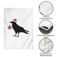 Christmas F Caw F Garden Flag Funny Black Crow Merry Xmas - Wonder Print Shop