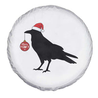 Christmas F Caw F Spare Tire Cover Funny Black Crow Merry Xmas - Wonder Print Shop
