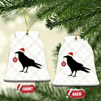Christmas F Caw F Ceramic Ornament Funny Black Crow Merry Xmas - Wonder Print Shop