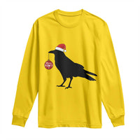 Christmas F Caw F Long Sleeve Shirt Funny Black Crow Merry Xmas - Wonder Print Shop