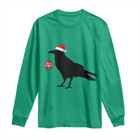 Christmas F Caw F Long Sleeve Shirt Funny Black Crow Merry Xmas - Wonder Print Shop