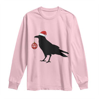 Christmas F Caw F Long Sleeve Shirt Funny Black Crow Merry Xmas - Wonder Print Shop