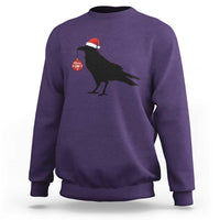Christmas F Caw F Sweatshirt Funny Black Crow Merry Xmas - Wonder Print Shop