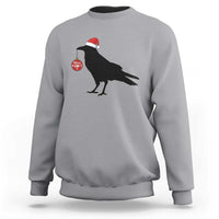 Christmas F Caw F Sweatshirt Funny Black Crow Merry Xmas - Wonder Print Shop