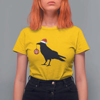 Christmas F Caw F T Shirt For Women Funny Black Crow Merry Xmas - Wonder Print Shop