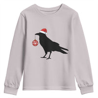 Christmas F Caw F Youth Sweatshirt Funny Black Crow Merry Xmas - Wonder Print Shop