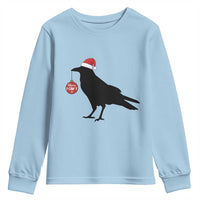 Christmas F Caw F Youth Sweatshirt Funny Black Crow Merry Xmas - Wonder Print Shop