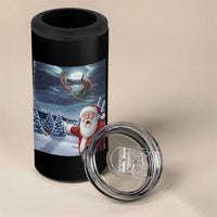 Funny Santa With Bigfoot Selfie Christmas 4 in 1 Can Cooler Tumbler - Wonder Print Shop