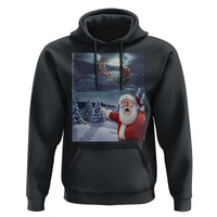 Funny Santa With Bigfoot Selfie Christmas Hoodie - Wonder Print Shop