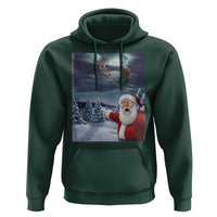 Funny Santa With Bigfoot Selfie Christmas Hoodie - Wonder Print Shop