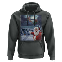 Funny Santa With Bigfoot Selfie Christmas Hoodie - Wonder Print Shop