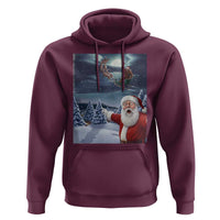 Funny Santa With Bigfoot Selfie Christmas Hoodie - Wonder Print Shop