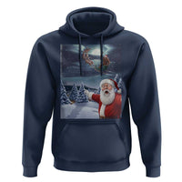 Funny Santa With Bigfoot Selfie Christmas Hoodie - Wonder Print Shop