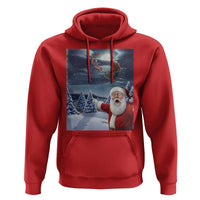 Funny Santa With Bigfoot Selfie Christmas Hoodie - Wonder Print Shop