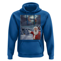 Funny Santa With Bigfoot Selfie Christmas Hoodie - Wonder Print Shop
