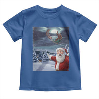 Funny Santa With Bigfoot Selfie Christmas Toddler T Shirt - Wonder Print Shop