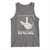 Funny Goose Christmas Tank Top Got Too Jolly - Wonder Print Shop