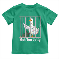 Funny Goose Christmas Toddler T Shirt Got Too Jolly - Wonder Print Shop