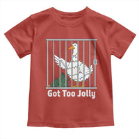 Funny Goose Christmas Toddler T Shirt Got Too Jolly - Wonder Print Shop
