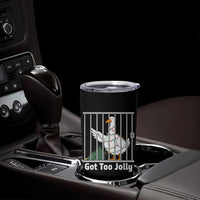 Funny Goose Christmas Tumbler Cup Got Too Jolly - Wonder Print Shop