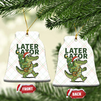 Funny Alligator Christmas Ceramic Ornament Lator Gator - Wonder Print Shop